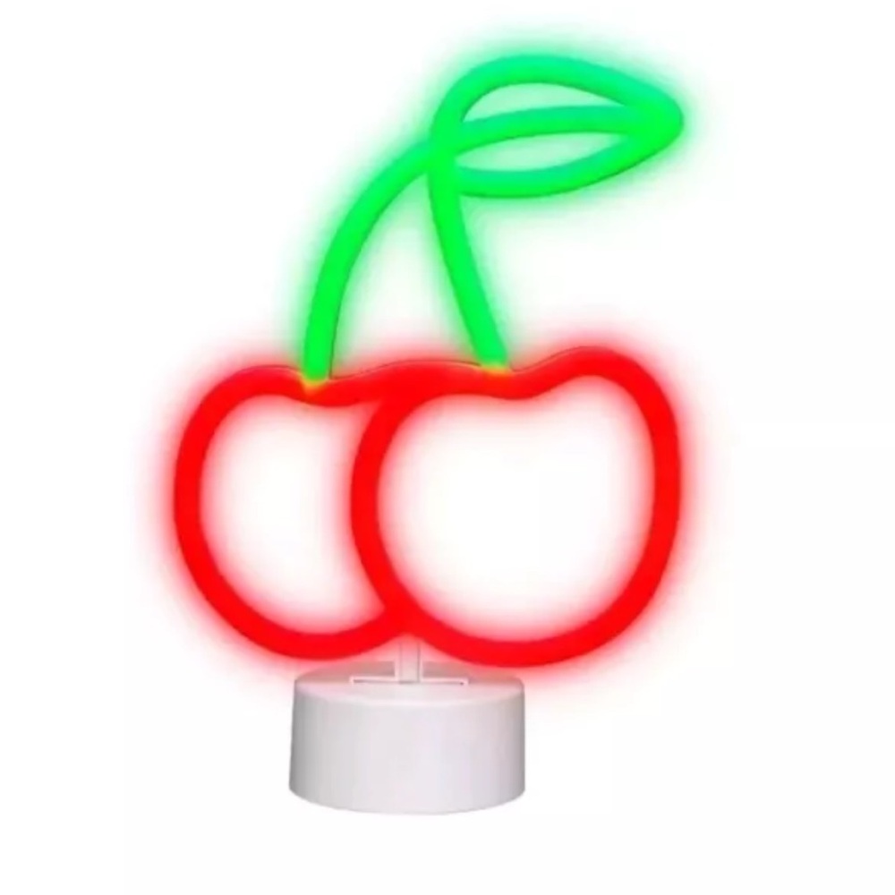 NEON CHERRY LAMP LIGHT DECOR - FUN DAY New
